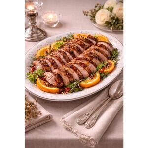 Empress China Japan 1980s Seville Floral Oval Serving Platter, 14x10”